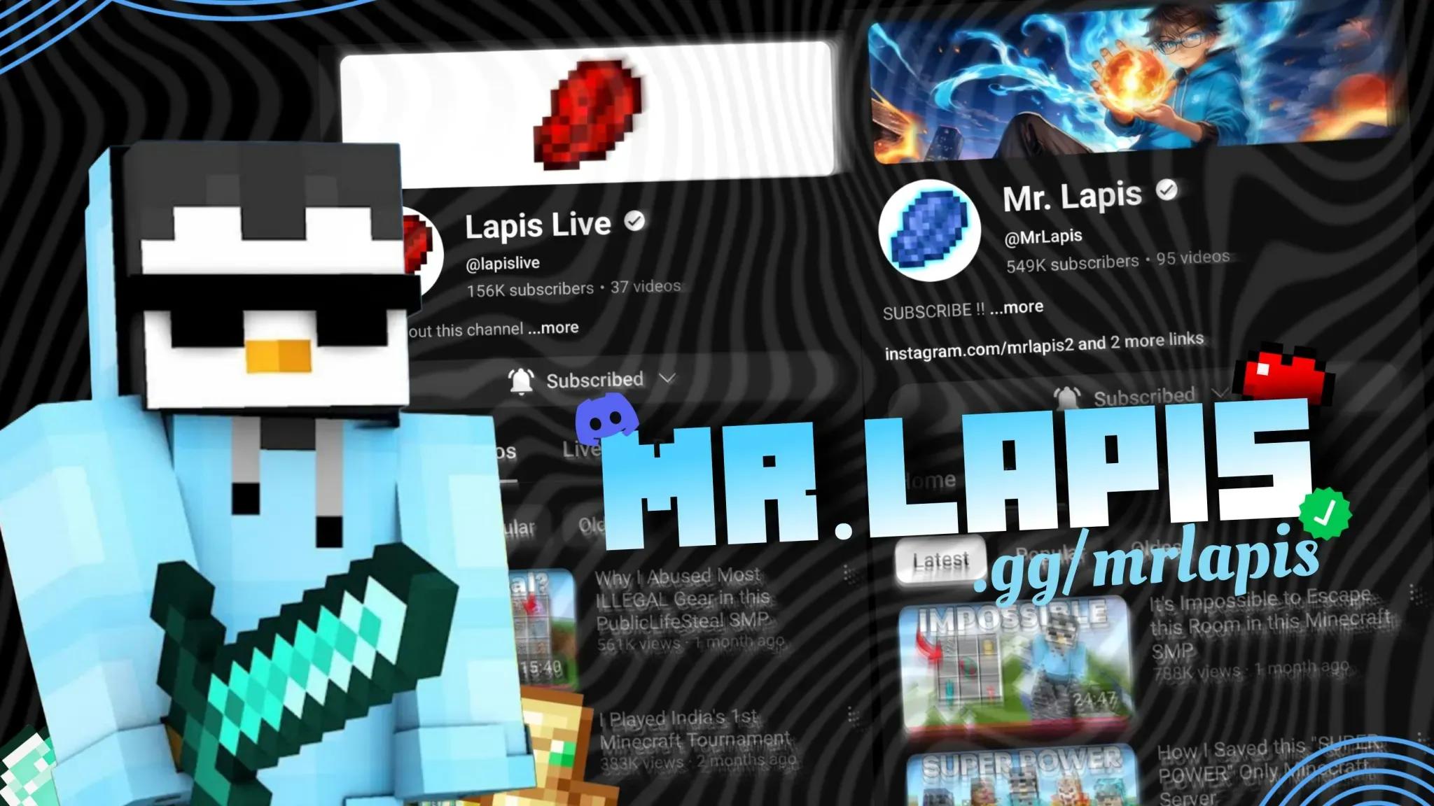 Discovery splash banner for Mr.Lapis Discord server