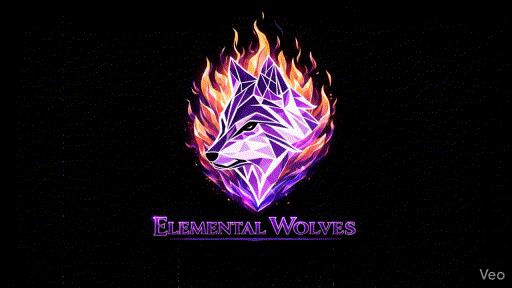 Discovery splash banner for Elemental Wolves Discord server