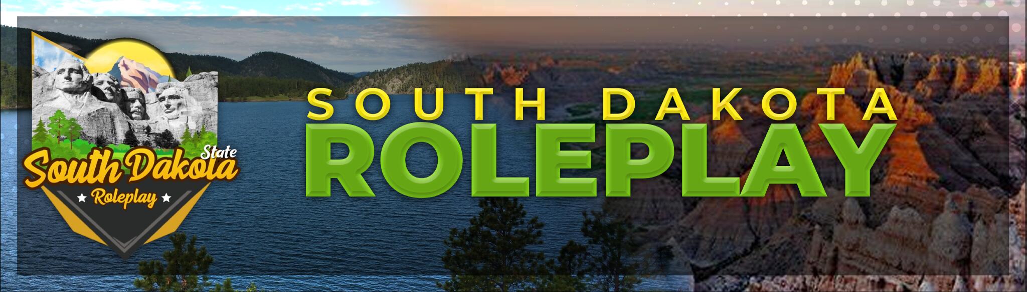 Discovery splash banner for ☀ South Dakota State Roleplay | VC Only Discord server
