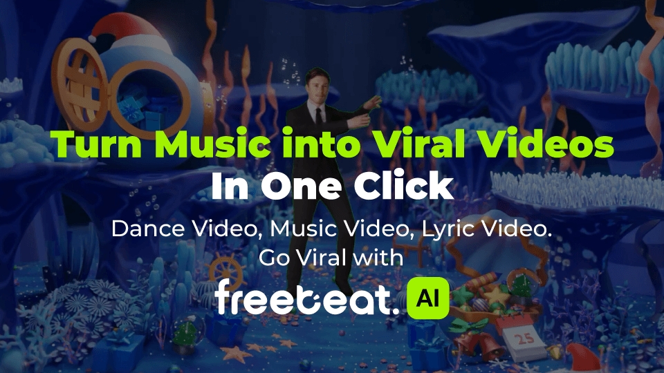 Discovery splash banner for freebeat.ai Discord server