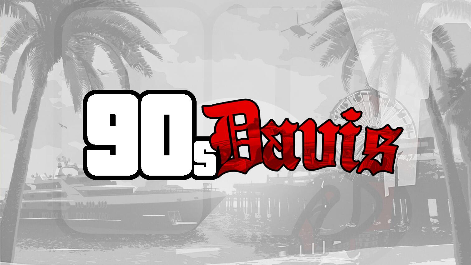 Discovery splash banner for DAVIS 90's AL-ON | Start 23.08.2026 Discord server