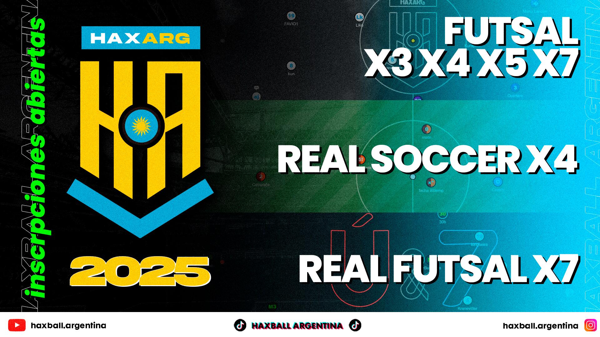 Discovery splash banner for 🔵 HAXARG FUTSAL I HAXBALL ARGENTINA ⚪ Discord server