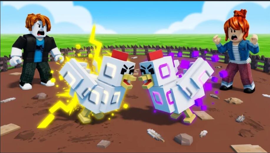 Discovery splash banner for Grow A Chicken Fighter Roblox Discord server