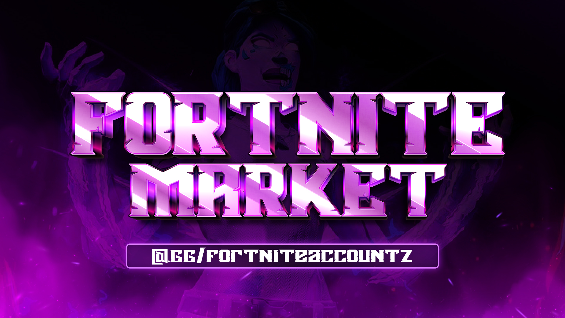 Discovery splash banner for Fortnite Market™ | Accounts OG Skins | V-Bucks Discord server