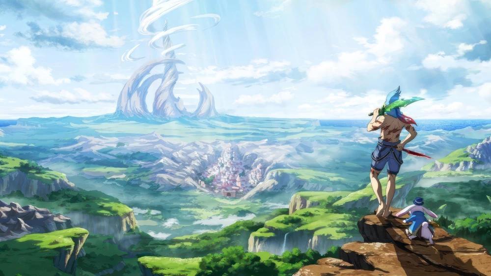 Discovery splash banner for Shangri-La Frontier Discord server
