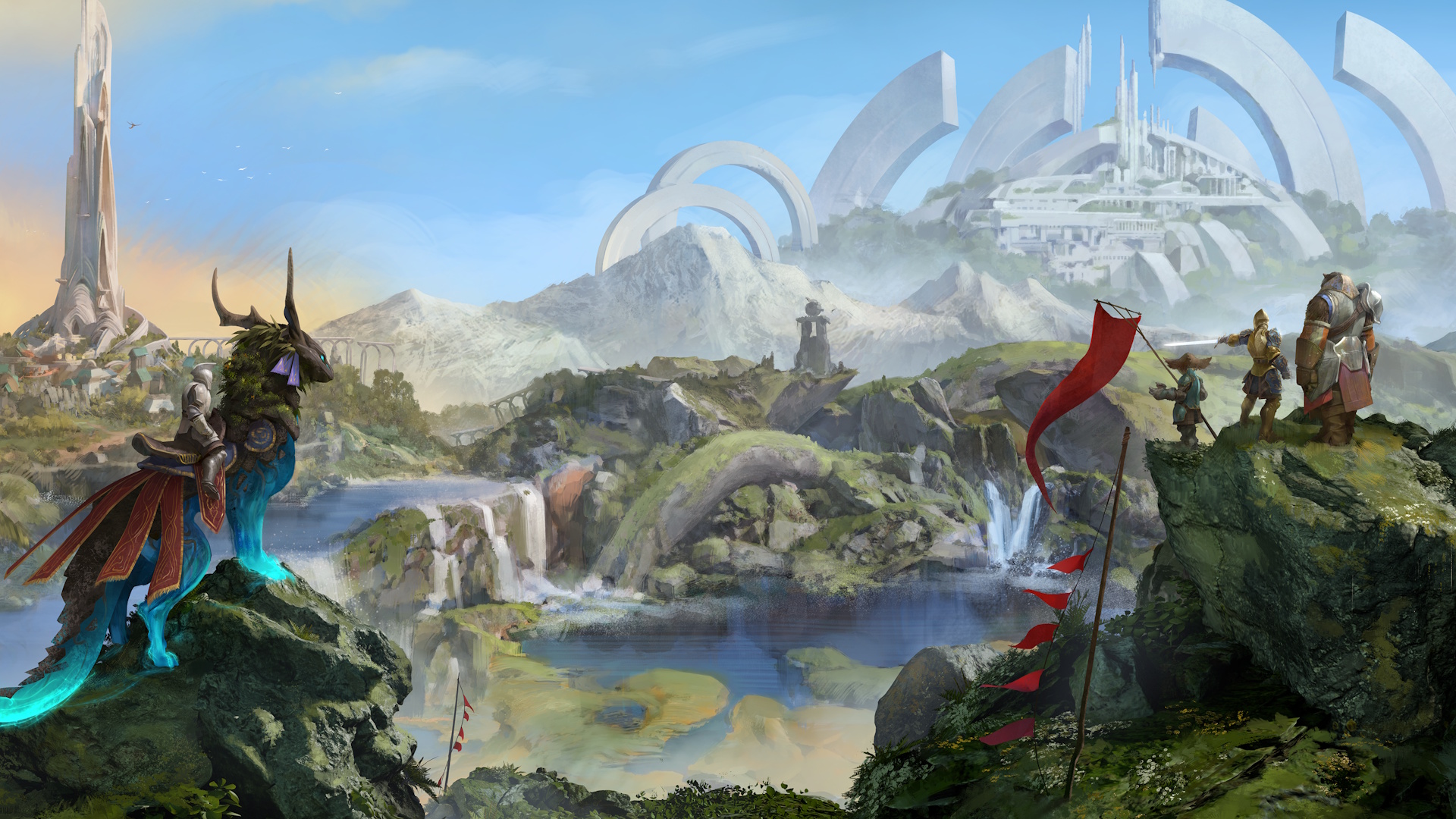 Discovery splash banner for Guild Wars 3 Discord server