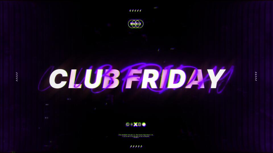Discovery splash banner for Club Friday — Największy Polski serwer Mix/Mastering - Muzyka - Wokale - Darmowe Wtyczki VST - GFX Discord server