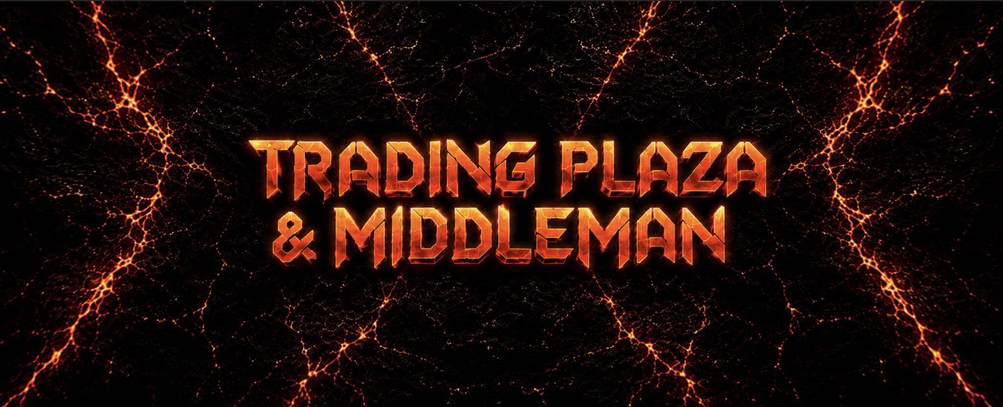 Discovery splash banner for UNWO's Trading Plaza & MM Services Discord server