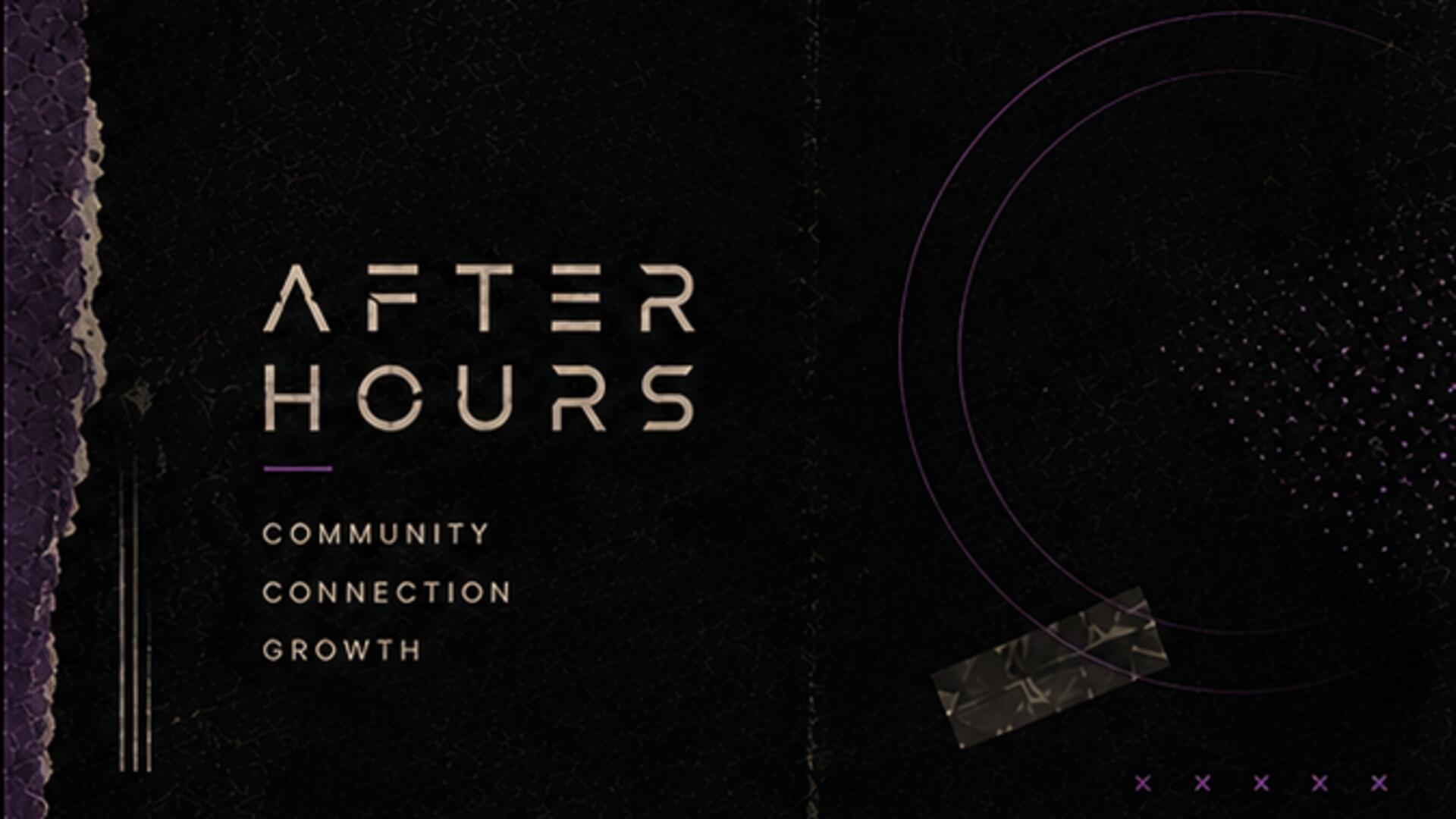 Discovery splash banner for After Hours Discord server