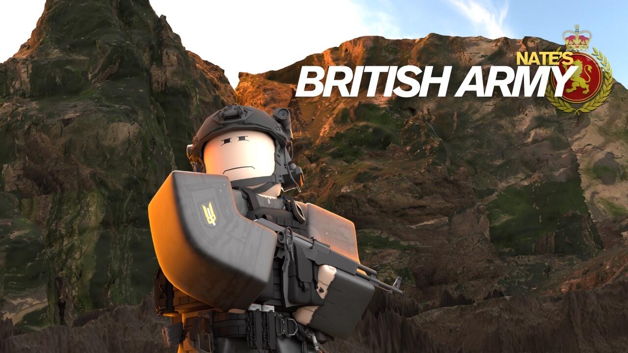 Discovery splash banner for Nate's British Army Discord server