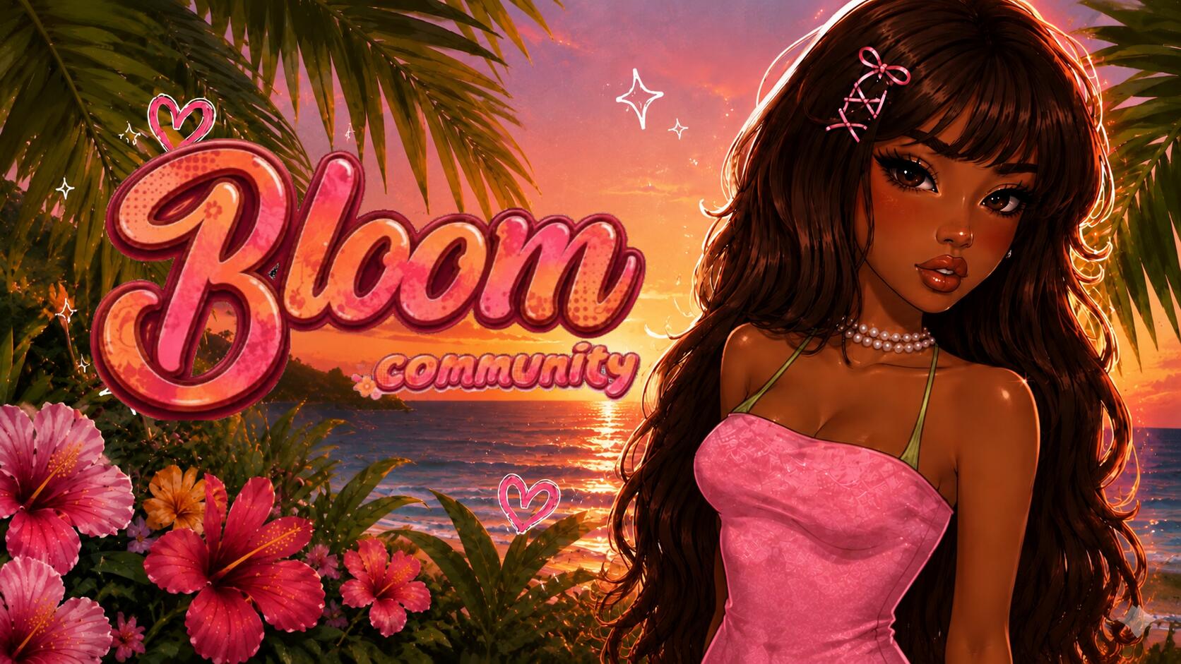 Discovery splash banner for Bloom community Discord server