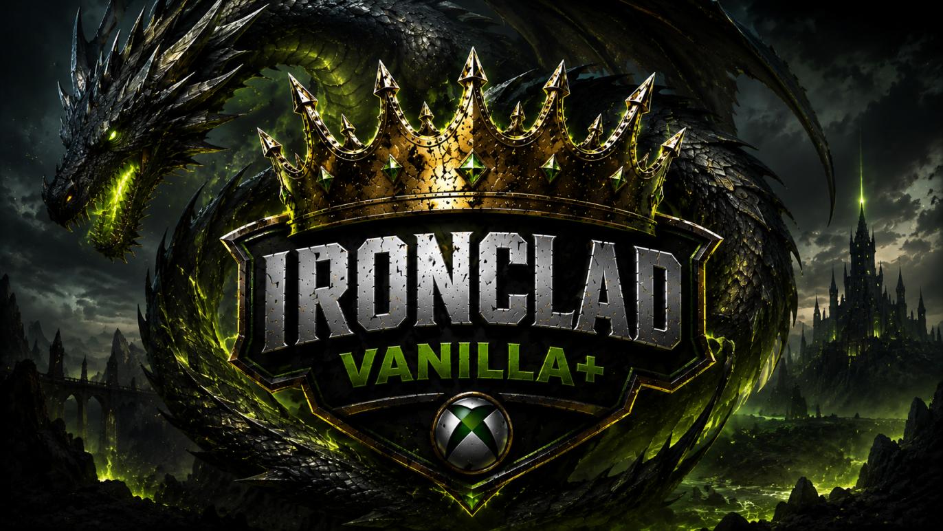 Discovery splash banner for ๐ก! 100% Vanilla - Official - Ironclad Discord server