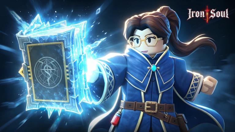 Discovery splash banner for Iron Soul: Dungeon | Roblox Discord server