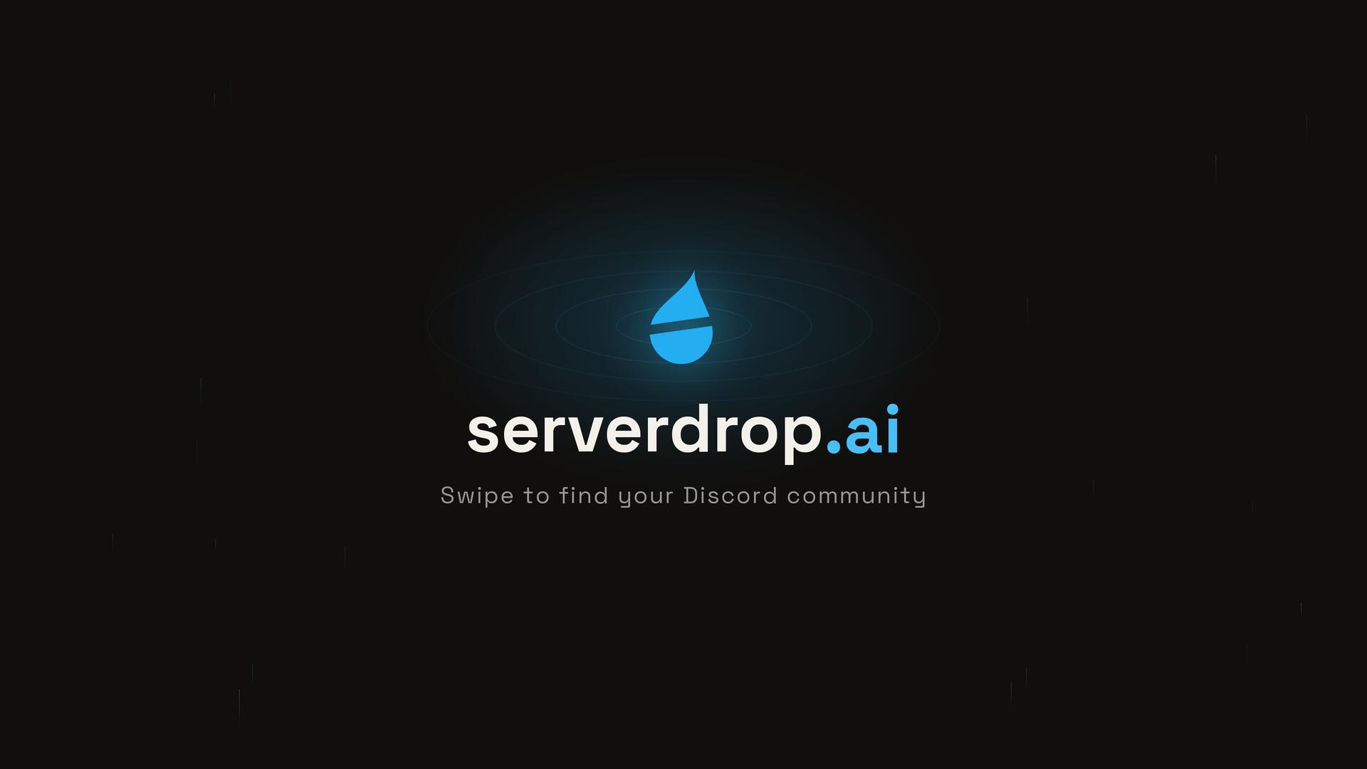 Discovery splash banner for ServerDrop Discord server