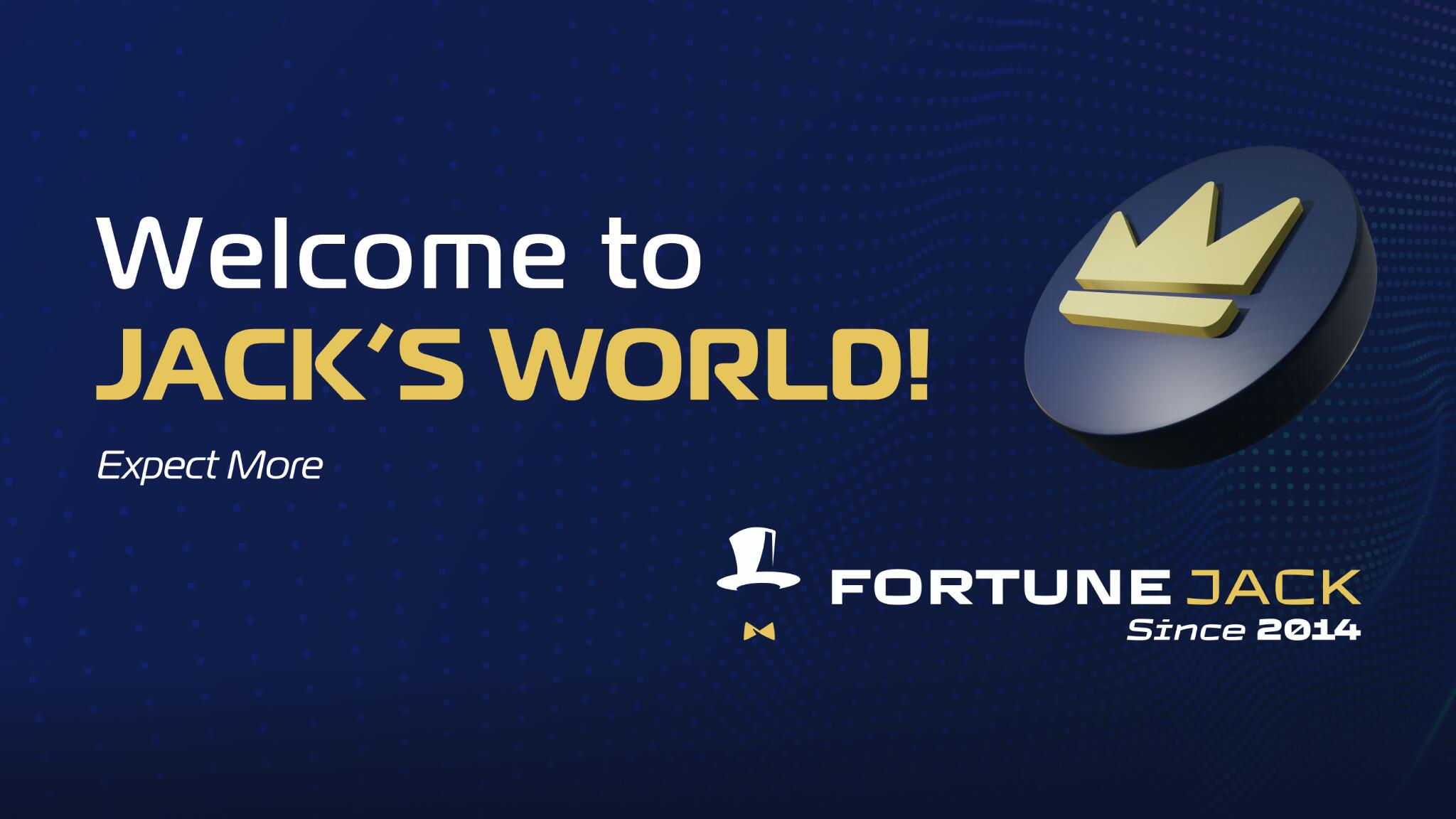Discovery splash banner for FortuneJack Casino Discord server