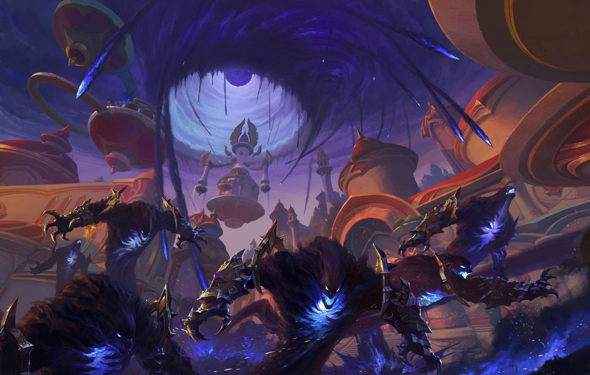Discovery splash banner for World of Warcraft France - Horion Discord server