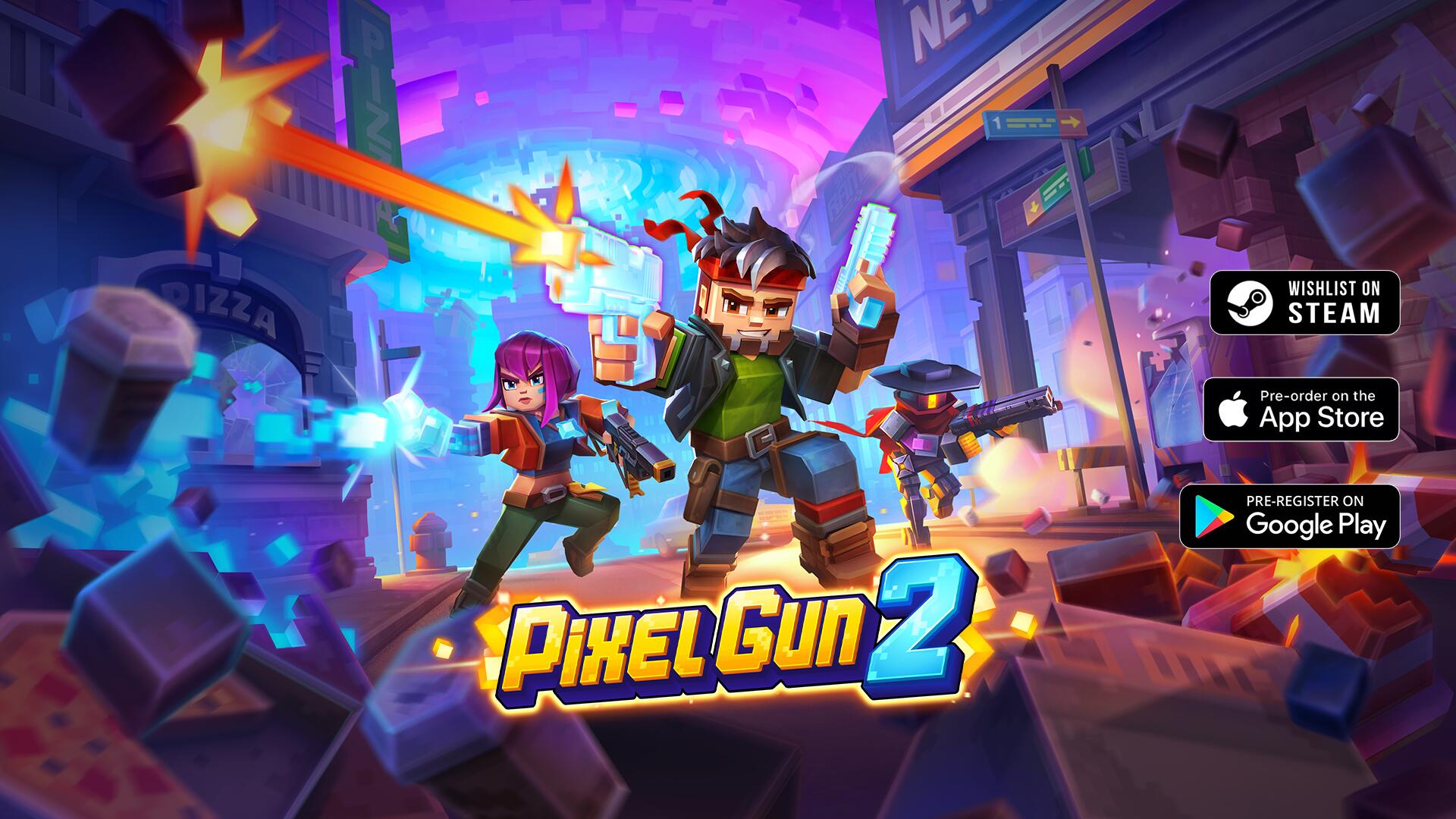 Discovery splash banner for Pixel Gun Discord server
