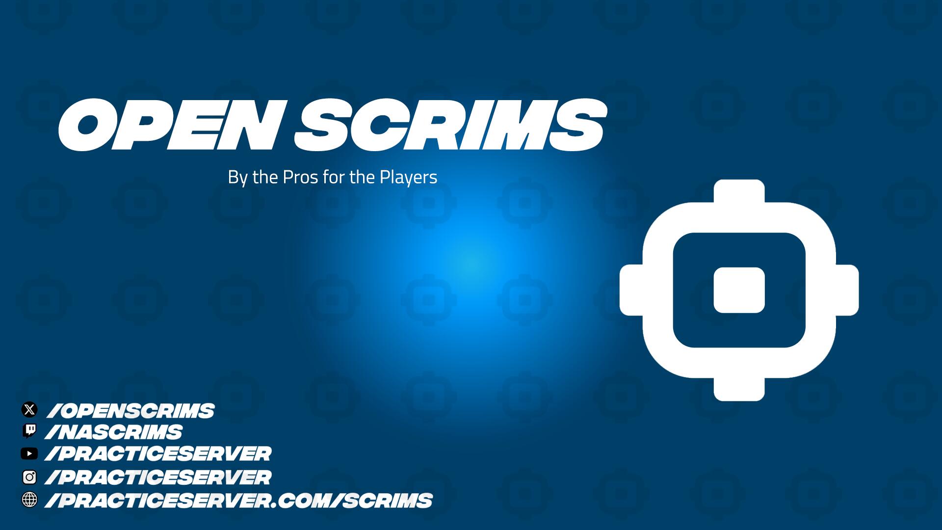 Discovery splash banner for NA Open Scrims Discord server