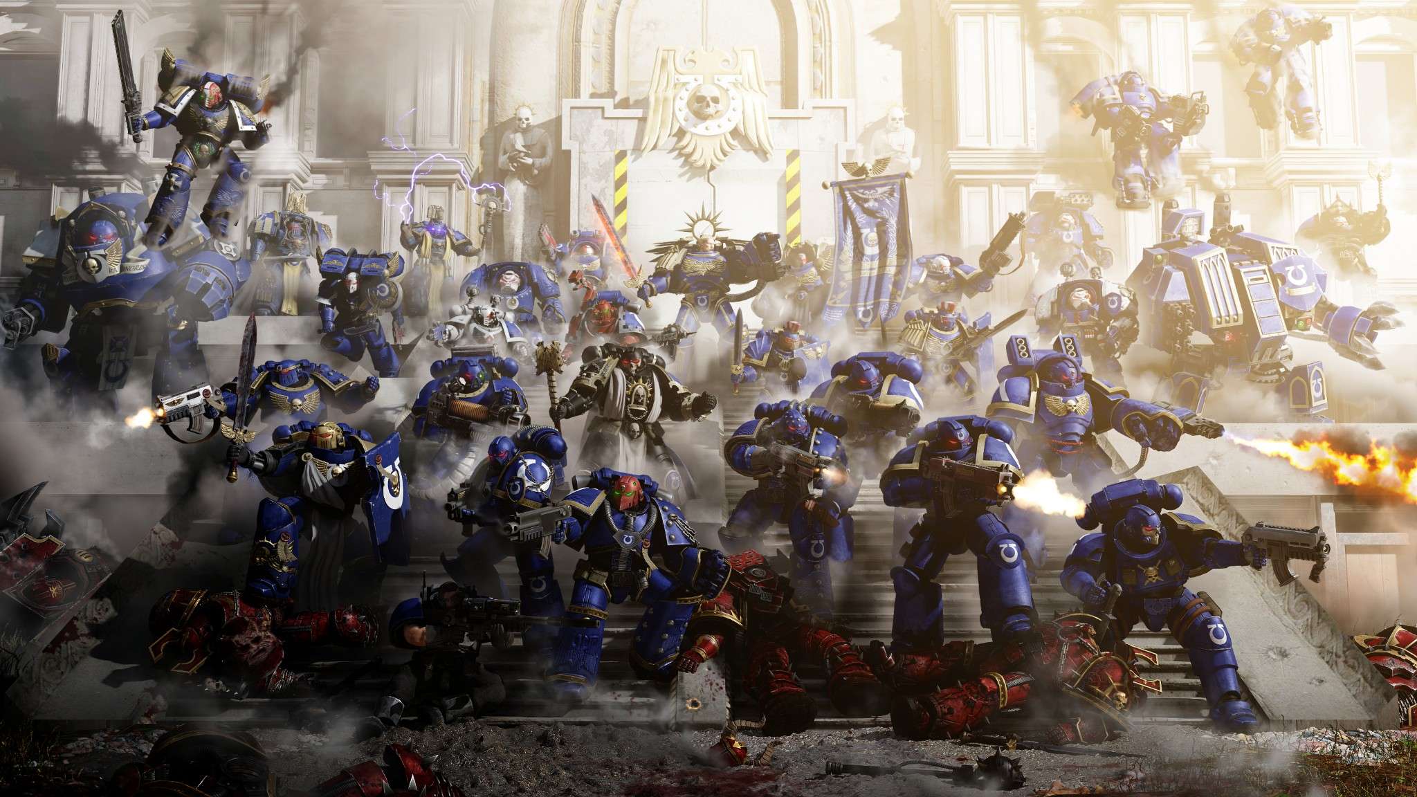 Discovery splash banner for The Realm of Ultramar Discord server