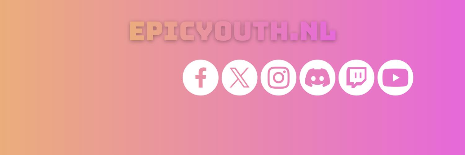 Discovery splash banner for Epic Youth Discord server