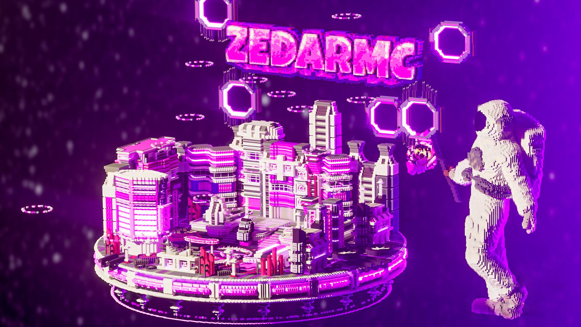 Discovery splash banner for ZedarMC Discord server