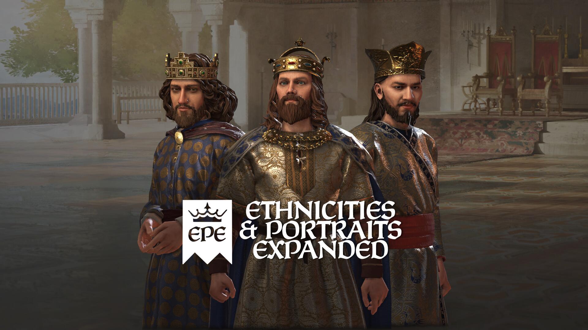 Discovery splash banner for CK3 Expanded Mod Series Discord server