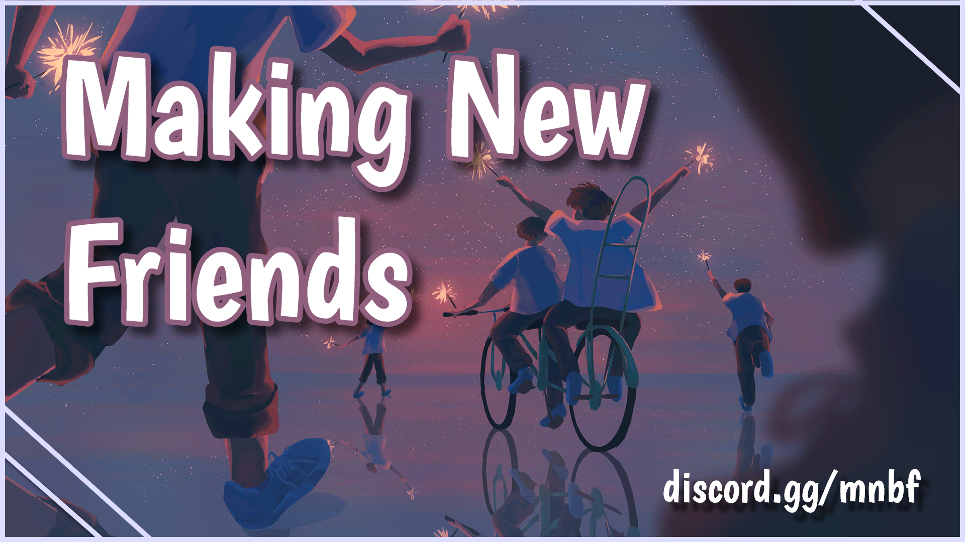 Discovery splash banner for Making New Friends・Social・Hangout・Community 🌺 Discord server