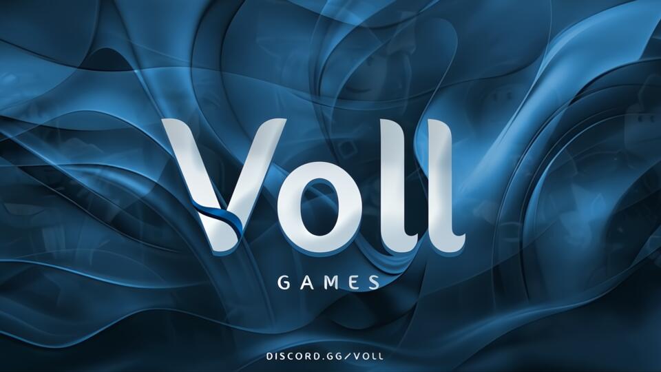 Discovery splash banner for VOLL Games Discord server