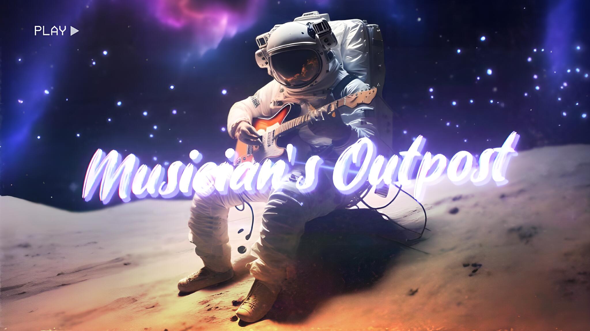Discovery splash banner for Musician's Outpost Discord server