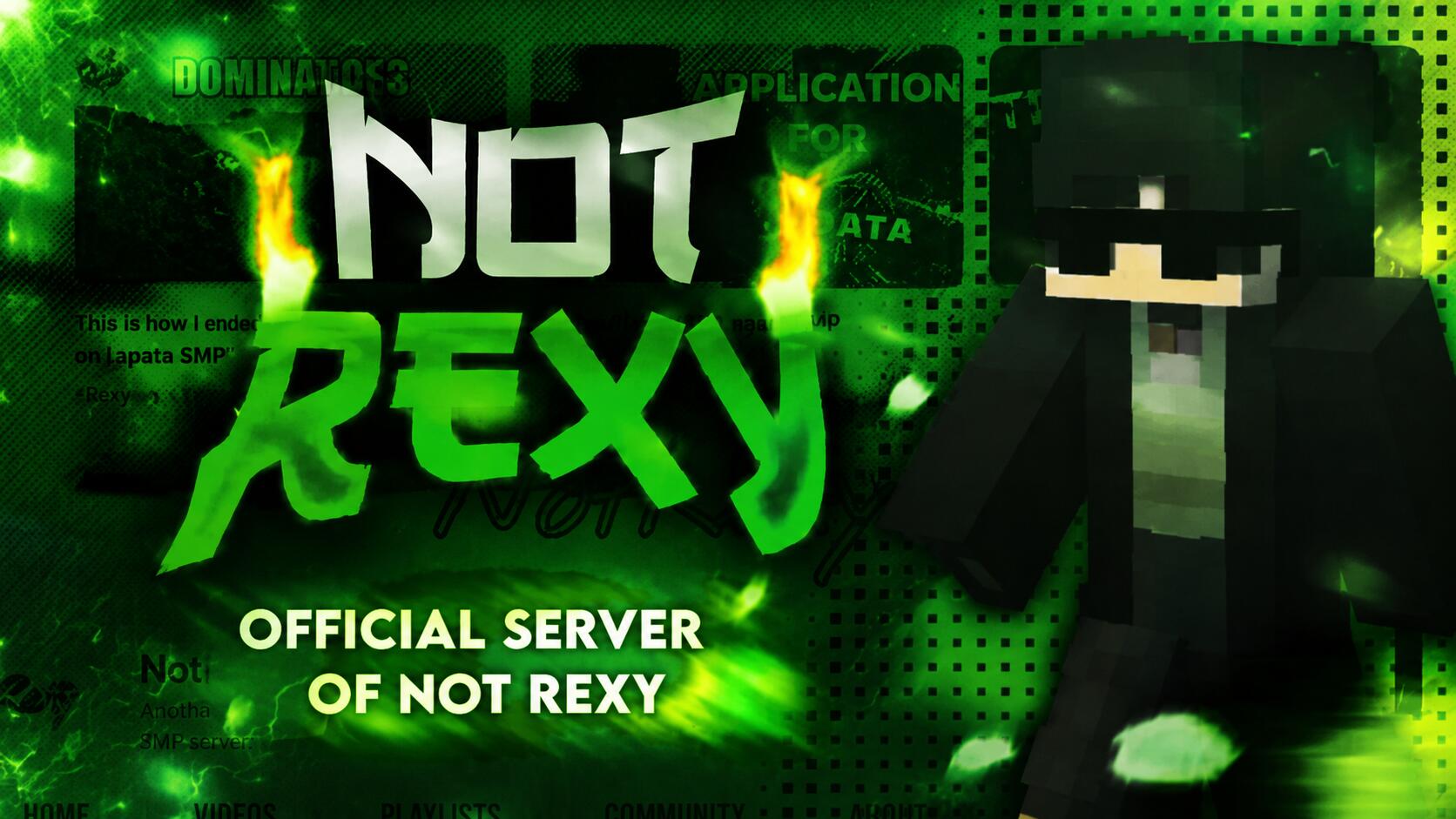 Discovery splash banner for NotRexy's Shady Cabin Discord server